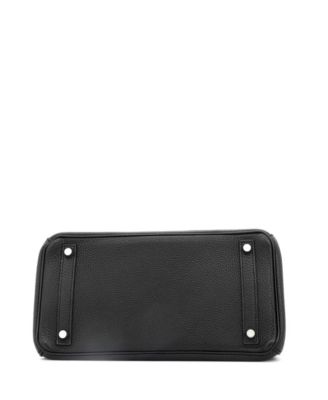 Birkin 30 Handbag Black Togo with Palladium Hardware