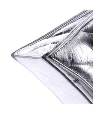 Small Crush Chain Flap Bag Quilted Crushed Calfskin