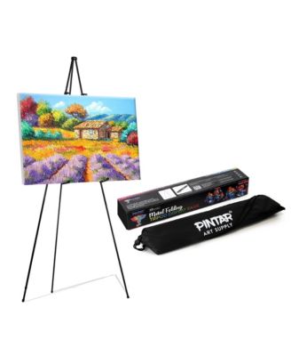 Easel Stand for Painting and Display - 63" Portable Metal Tripod Standing Art Easel with Bag, Foldable Easel Stand for Sign