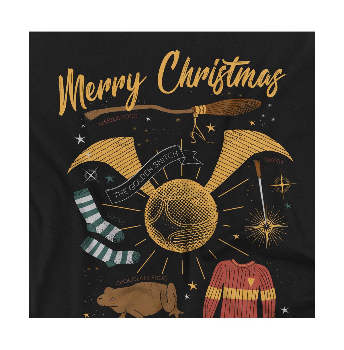 Harry Potter Big & Tall Merry Christmas From Hogwarts T Shirt