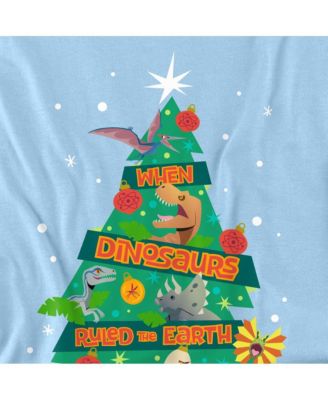 Men's Jurassic World Dinosaurs Ruled The Earth Christmas Tree T Shirt