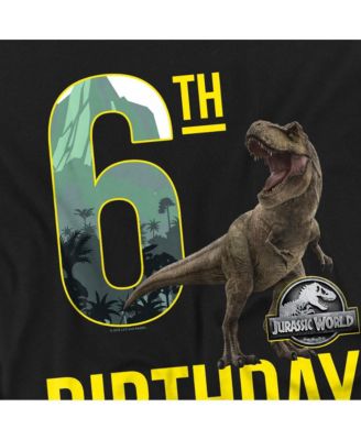 Men's World 6th Birthday T-Rex T Shirt