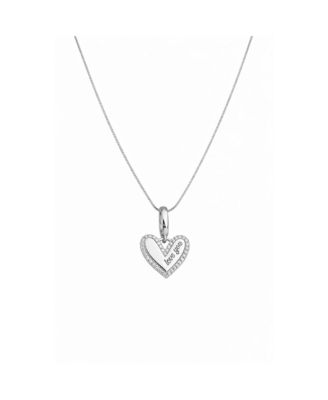 Marina “Love You” Pav&eacute; Heart Necklace