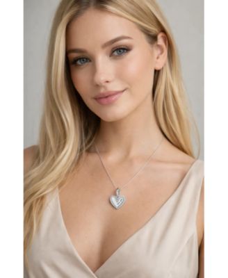 Marina “Love You” Pav&eacute; Heart Necklace