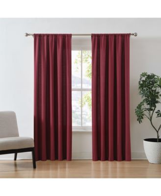 100% Cotton 200 Thread Count Percale Drape Pair 2 Piece Window Curtain