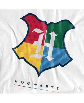 Men's Hogwarts Multi Colored Shield Crest T Shirt