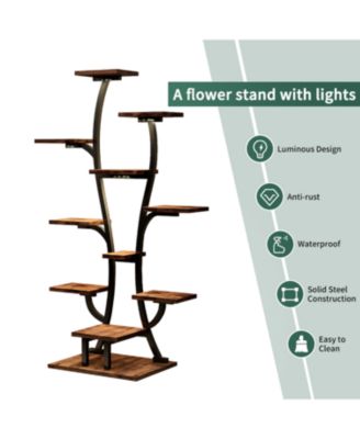  Vase Plant Stand with Grow Lights