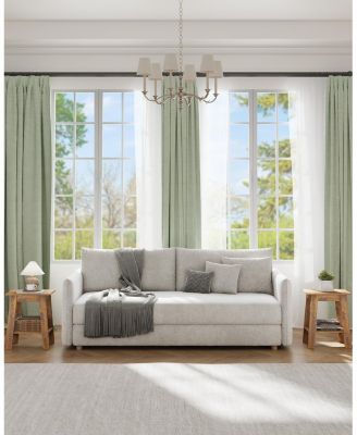 Farmhouse Side Table, Set of 2 Small Wooden End Table with 2-Layer Storage Shelves, Sofa Table for Small Space, Easy Assembly