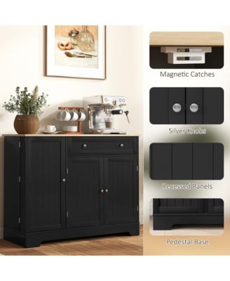 41" Sideboard Buffet Cabinet with Storage Drawer, Adjustable Shelf,