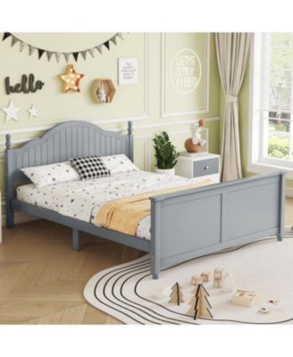 Kids Full Size Wood Platform Bed