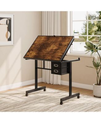 Jigsaw Puzzle Table Board 1000 Pieces with 4 Trays & 2 Drawers