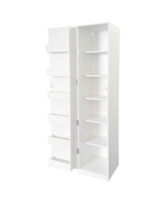 Streamdale White Kitchen Pantry Cabinet with Doors & Shelves