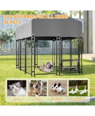  Dog Crate with Double Lock & Rotating Feeder
