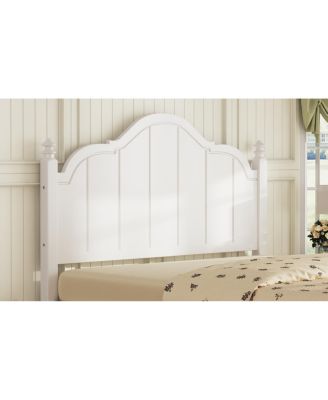 Bed Frame with Headboard, Vintage Wooden Platform