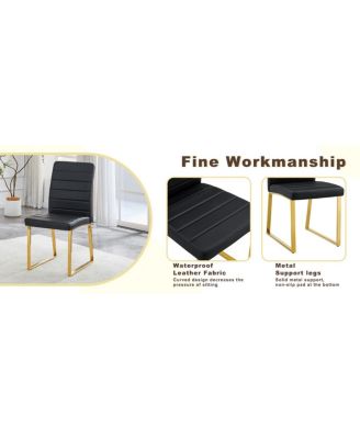 Streamdale 8-Pack Heavy-duty Chairs: 2.1" Cushion, Iron Frame, Home/Office Value