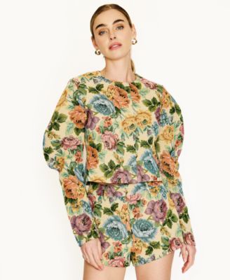 Women's Cambria Floral Zipper-Front Jacket