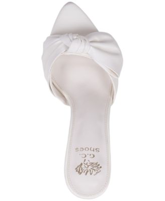 Women's Carmen Bow-Detail Slip-On Heeled Sandals