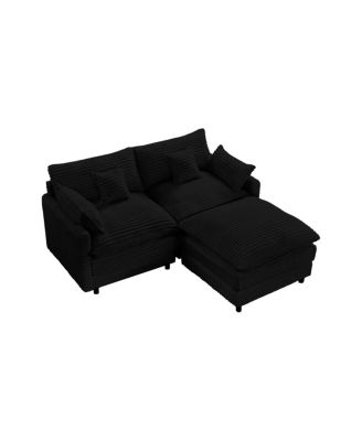 Streamdale Seven-piece sofa set with console, coffee table & pillows for spacious rooms