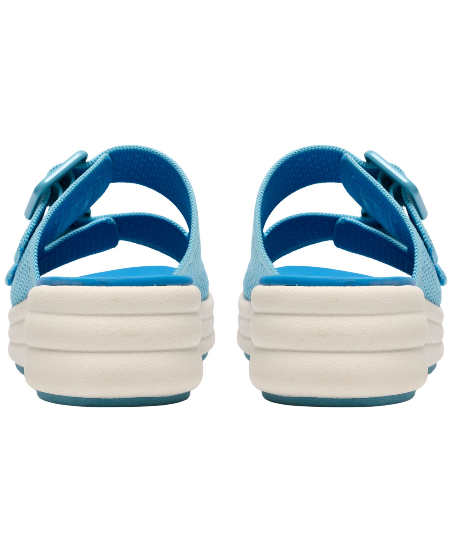 Женские сандалии Clarks Drift Faye Round Toe Wedge, цвет: Яркий синий — фото 6