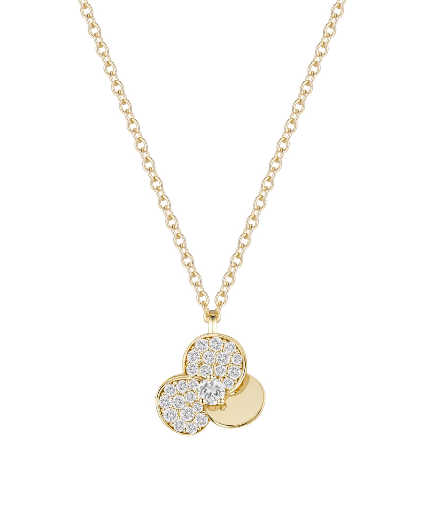 Diamond Pendant Necklace (1/3 ct. t.w.) in 14k Gold Over Sterling Silver
