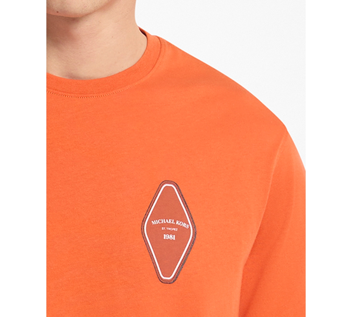 Michael Kors Men's Mk Keychain Logo Crewneck T-Shirt