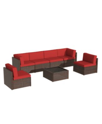 7 Piece Outdoor Patio Furniture Set