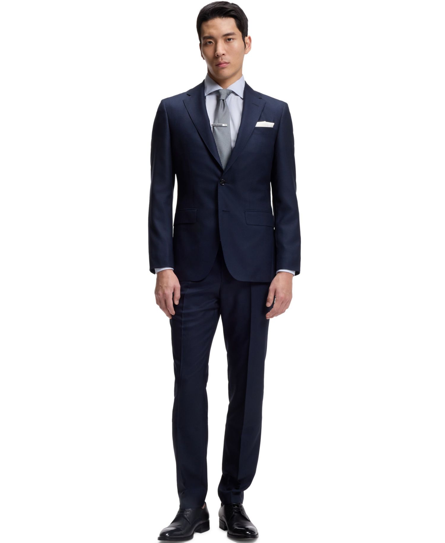 Men's Italian-Made Cotton Slim-Fit Dress Shirt