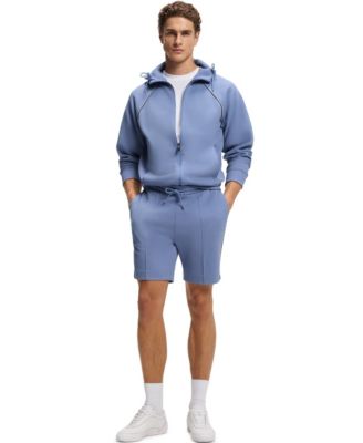 Men's Cotton-Blend Piping Trim Shorts