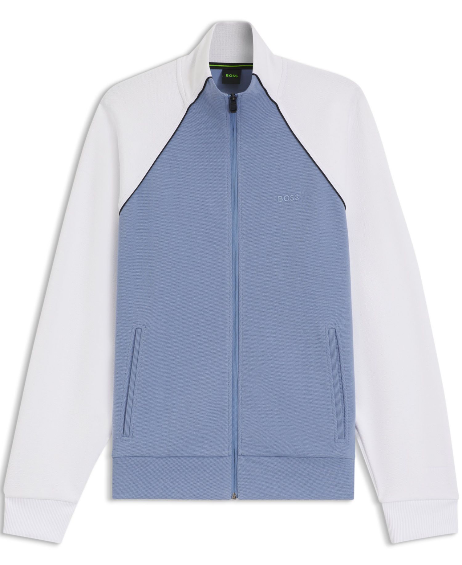 Men's Cotton-Blend Contrast Piping Sweatshirt