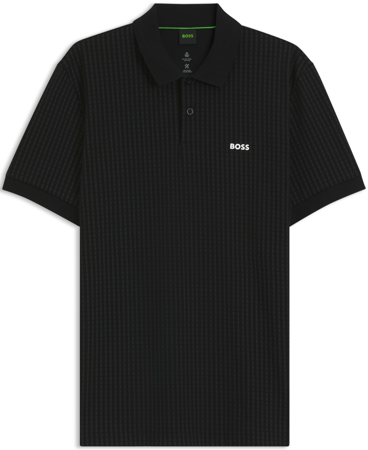 Boss by Hugo Men's Cotton-Pique All-Over Print Polo Shirt