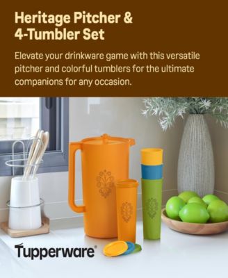 Retro Classic 5-Pc. Heritage Pitcher and Tumbler Set