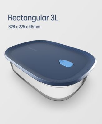 Voila Glass 3.2-Quart XL Rectangular Container