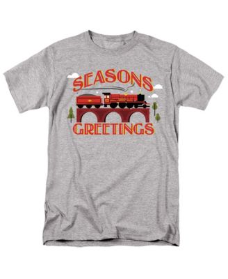 Men's Seasons Greetings Christmas Hogwarts Express T Shirt