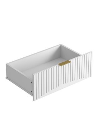 Modern 6-Drawer Dresser with Wavy Pattern Panels