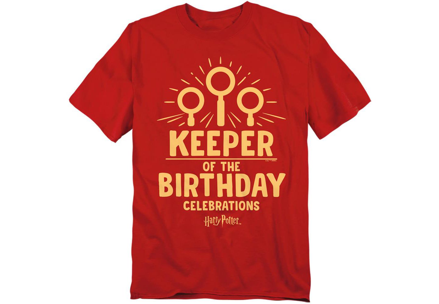 Мужская футболка Harry Potter Keeper Birthday Celebrations, цвет: Красный — фото 1