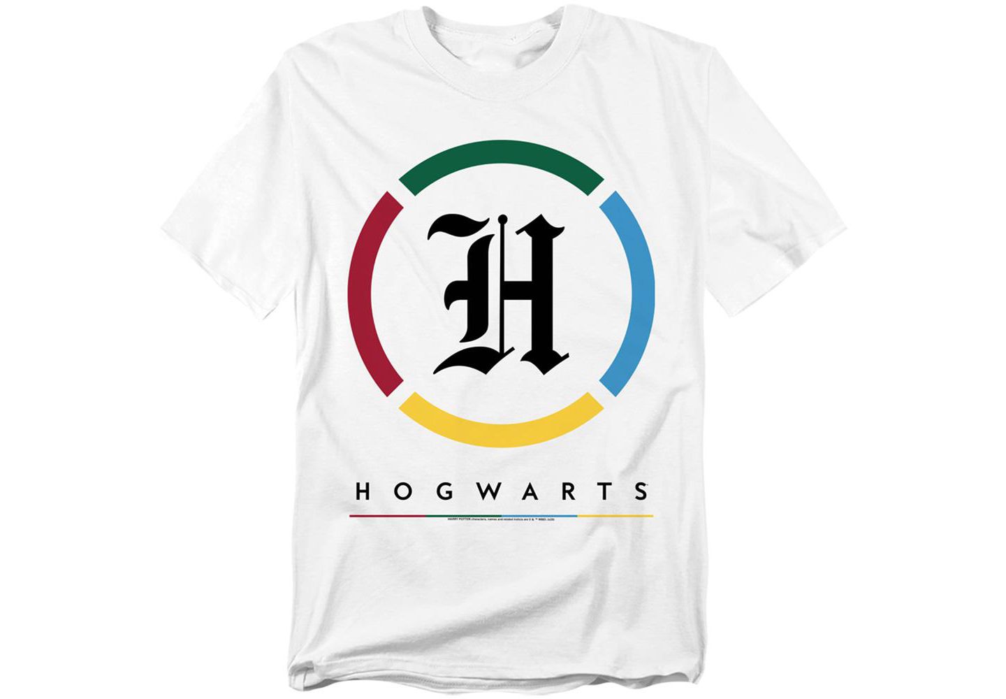 Мужская футболка Harry Potter Hogwarts Old English H Logo, цвет: Белый — фото 1