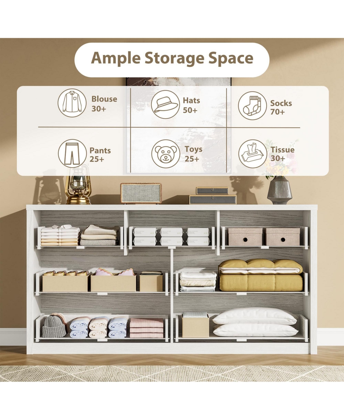 gaomon 7-Drawer Dresser for Bedroom