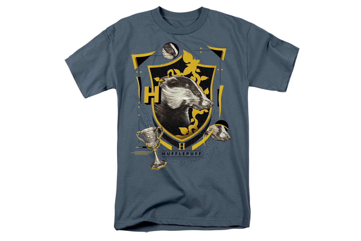 Men's Hufflepuff Magicial Mischief Level Up Crest T Shirt