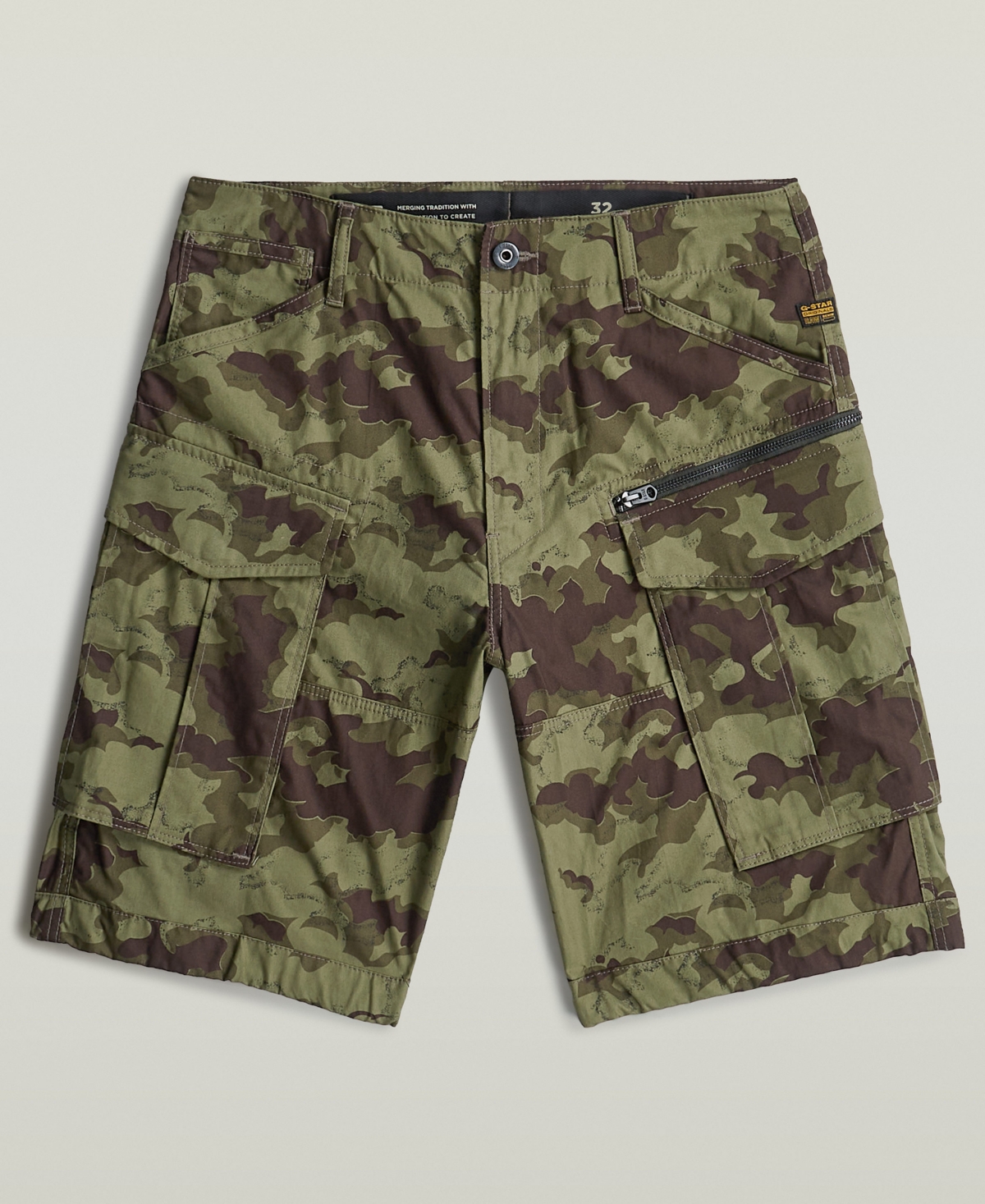 G-Star Raw Men's Rovic Printed Zip Shorts