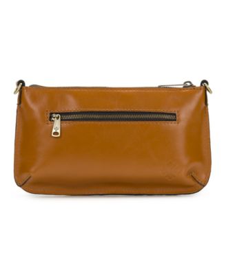 Laurina Small Floral Tooled Leather Wristlet Crossbody Bag