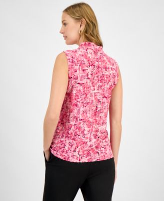 Women's Printed Sleeveless Top, Regular & Petite