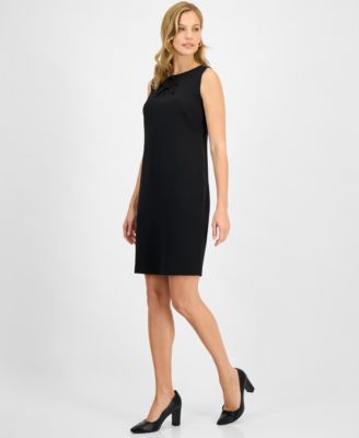 Women's Bow Sleeveless Sheath Dress