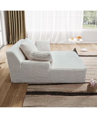 Durable Corduroy Couch with Memory Foam & Pocket Springs