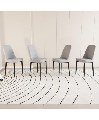 PU Leather Dining Chairs (Set of 4)
