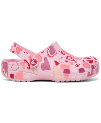 Little Girls Hearts Classic Clogs from Finish Line