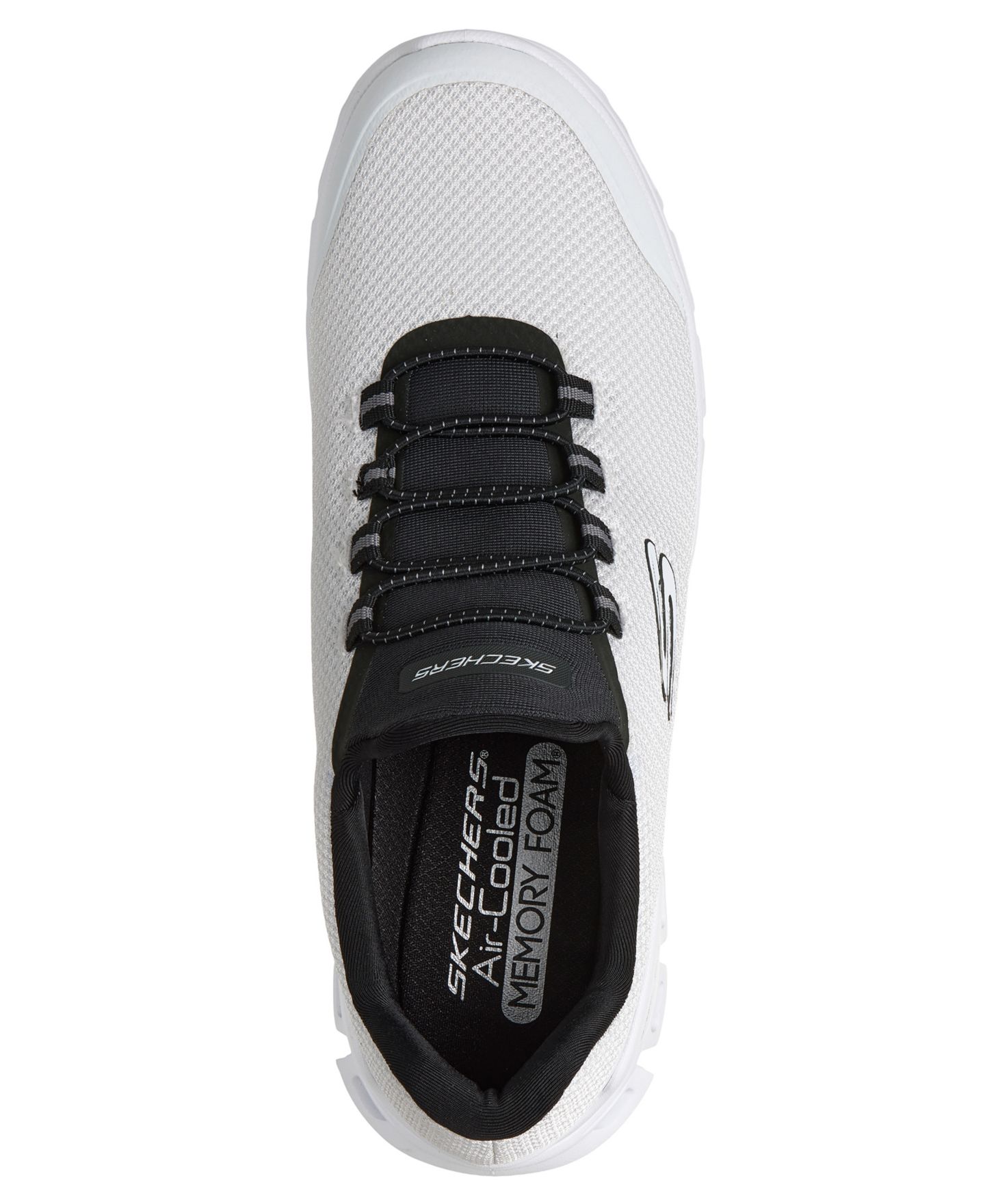 Мужские кроссовки Skechers Glide-Step - Noltek Casual Athletic, цвет: Белый / Чёрный — фото 5