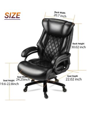 500lbs Big and Tall Office Chair for Heavy People Executive Computer Desk Chair