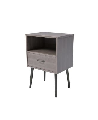 Modern Nightstand Set with Storage Drawers & Shelves