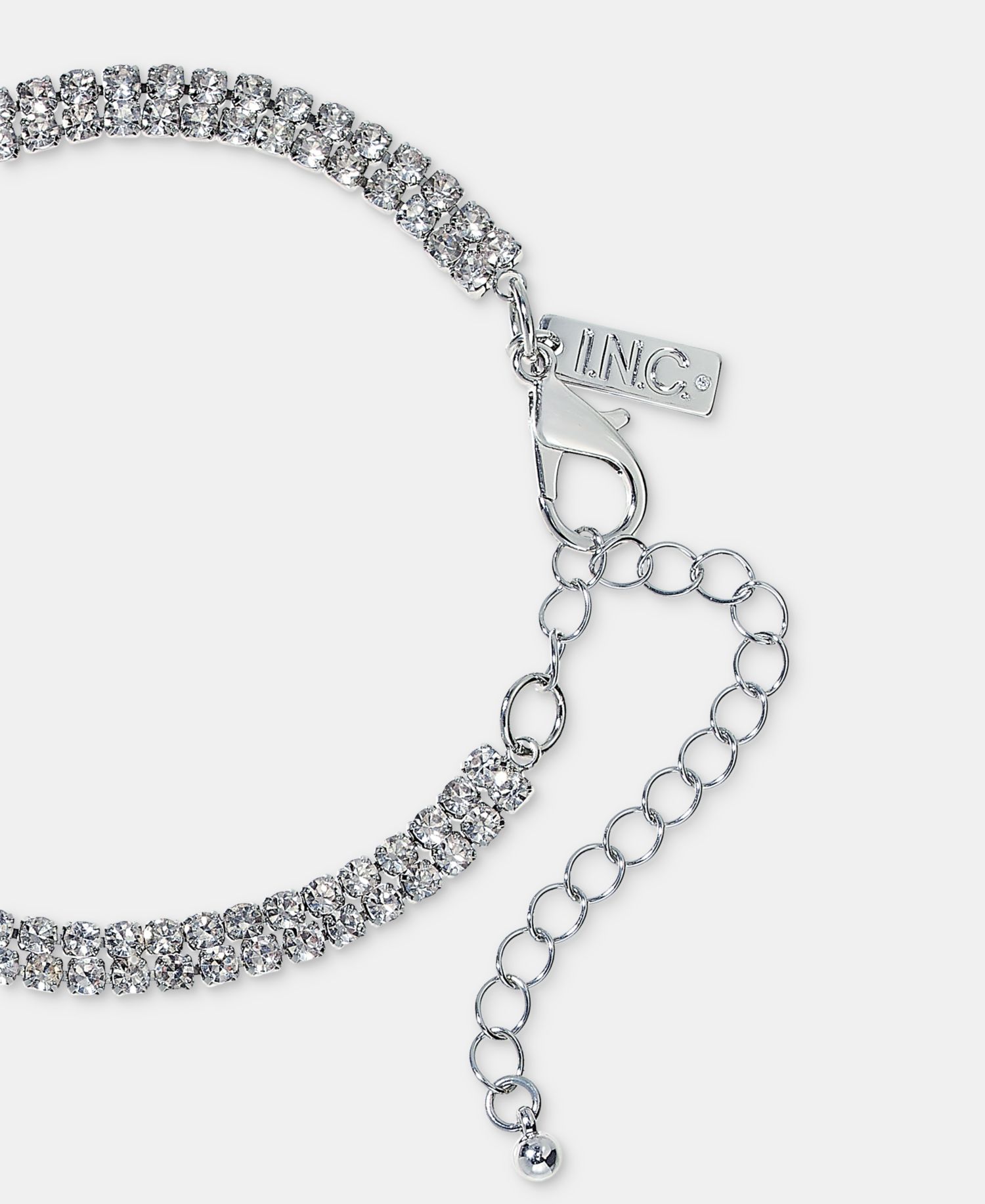 Crystal Lariat Necklace, 16-1/2" + 3" extender