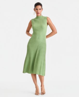I.N.C. International Concepts Women's Sleeveless Metallic Rib-Knit Sweater  Dress, Exclusively at Macy's - Macy's